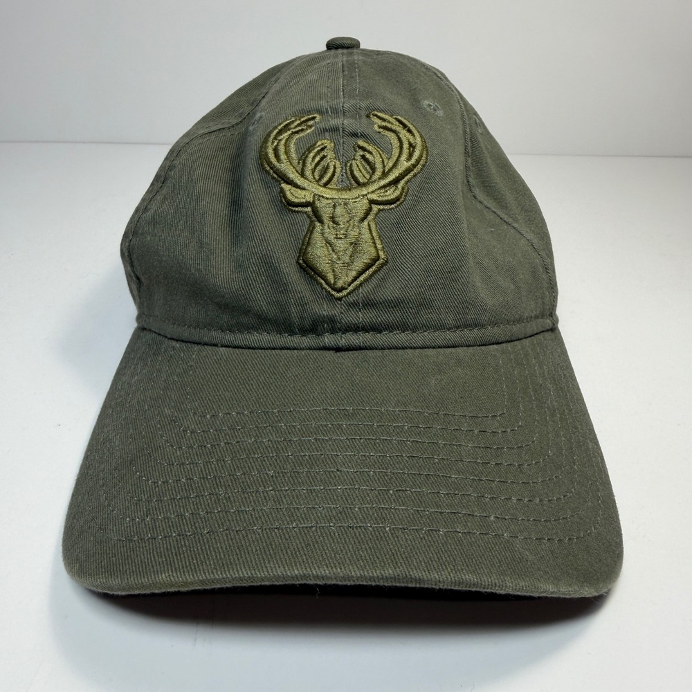 New Era Milwaukee Bucks Hat Mens OSFM Green NBA Basketball Gorpcore Sportswear